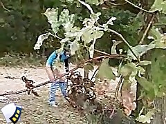 Perverted teen flasher caught pissing in the park Part 1